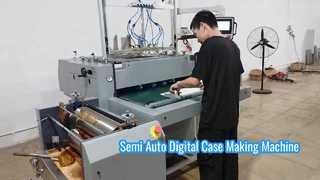 Máquina semiautomática de fabricação de caixas digitais para produção de caixas de curto prazo