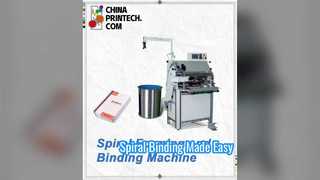 Fio de laço único semiautomático formando máquina de encadernação em espiral