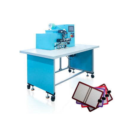 HX20EPL Máquina semi-automática de aplicação de pinças elásticas com posicionamento manual e colagem automática com máquina de encadernação