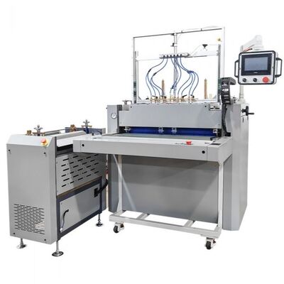 HXSCM Máquina de fabricação de caixas de revestimento semi-automático com controlo digital para produção de caixas de livros, anéis de encadernação, álbuns fotográficos e pastas