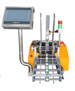 Máquina auxiliar de alimentação automática para separação e transporte de blocos de livros, cadernos, folhetos e folhas de folhas diversas