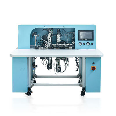 HX18B Semi Auto Notebook Elastic String Applying Band Fixing Machine Notebook Elastic Band Fixing Factory fabricado em venda quente