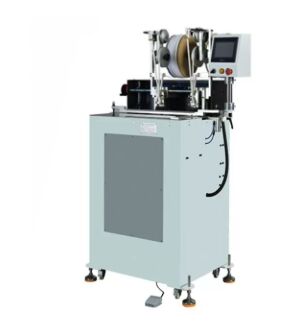 HX420EB Head and Tail Band Fixing Machine Semi Automatic Machine Using Self Adhesive Tape for Head and Tail Band Fixing