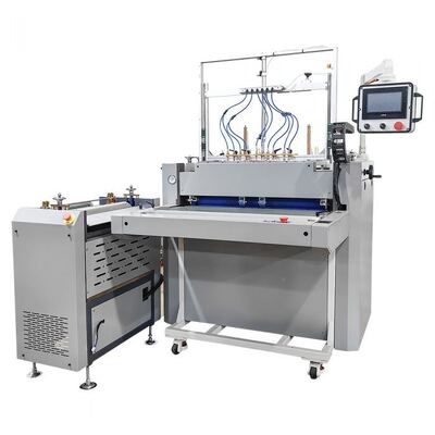 A máquina de fabricação de caixas digitais semiautomática produz caixas únicas ou múltiplas