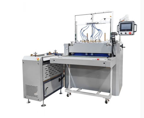 HXSCM Semi Auto Hardcover Case Making Machine permite que um operador para produzir caixas de capa dura anel aglutinantes álbuns de fotos e capas de menus