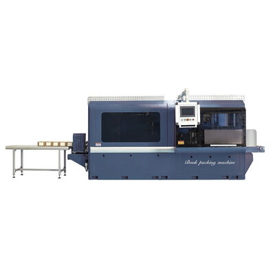 Máquina automática de embrulho de livros papel kraft laminado fluxo de trabalho de embalagem integrado completo