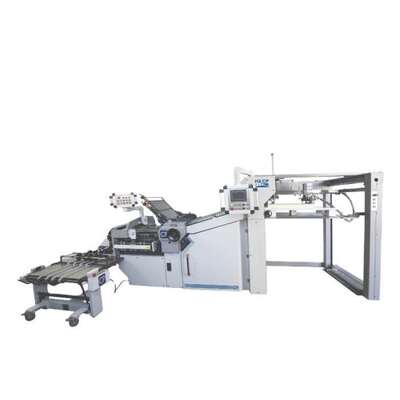 Máquina de dobragem industrial de alimentação de paletes para acabamento direto de folhas de impressão