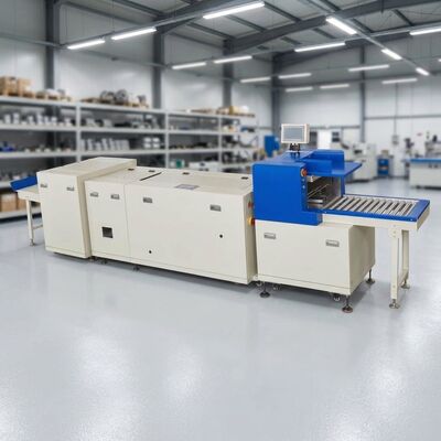 Linha automática HX480P para costura de alimentação de capa dobrável aparamento de três lados