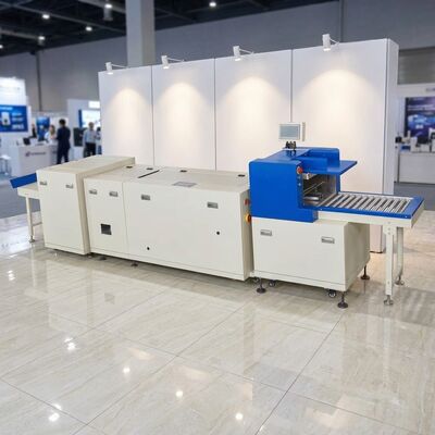 HX480P Máquina servo-conduzida com pressão plana e unidade de recorte de alta precisão